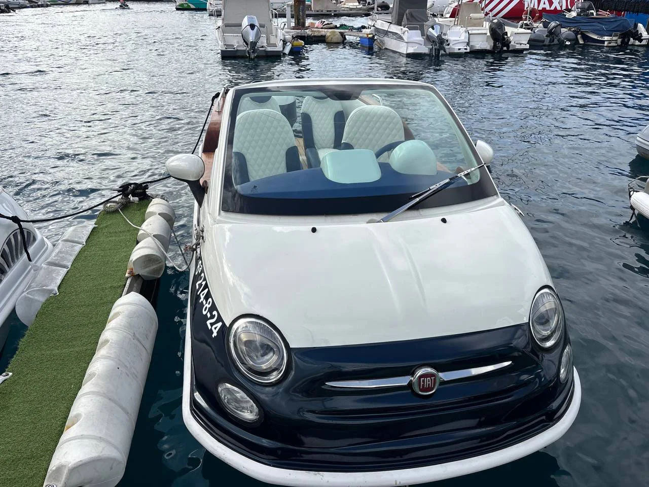 Fiat 500 barca senza patente 1