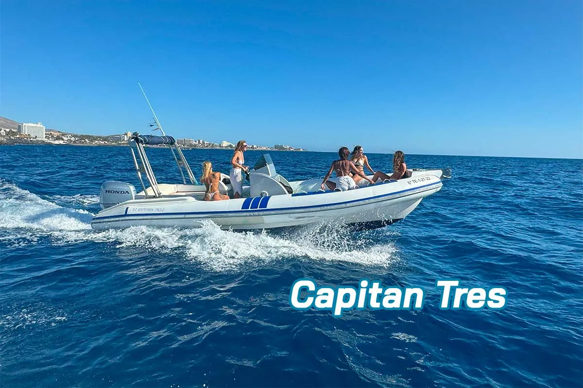 Capitán Tres barca privata con skipper 3